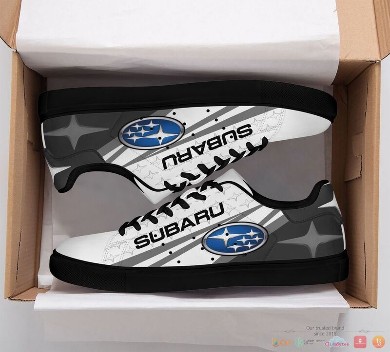 Subaru grey white Stan Smith low top shoes