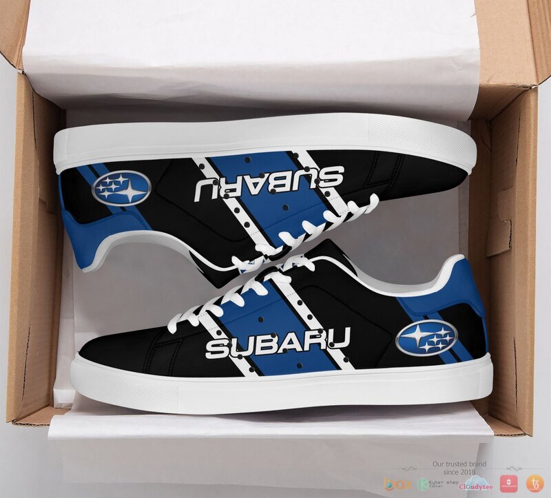 Subaru navy Stan Smith low top shoes