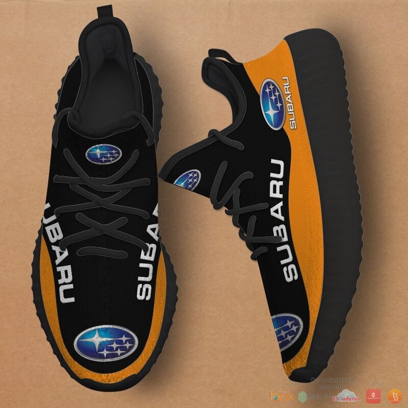 Subaru orange Yeezy Sneaker shoes 3 Subaru orange Yeezy Sneaker shoes 1 2