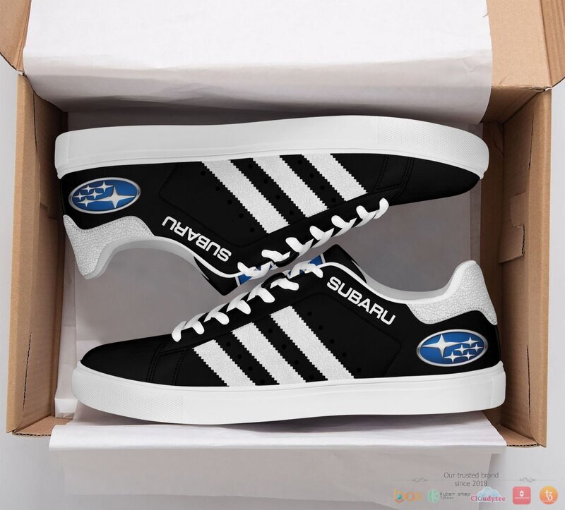 Subaru white black Stan Smith low top shoes