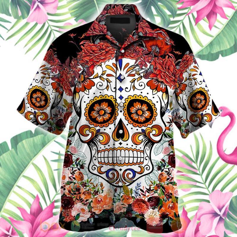 Sugar Skull Hawaiian Shirt