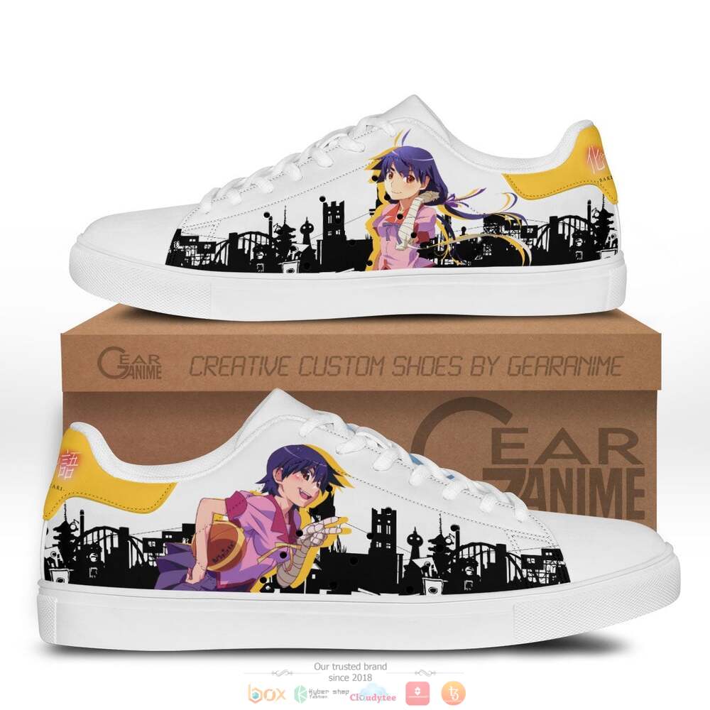 Suruga Kanbaru Anime Bakemonogatari Skate Stan Smith Shoes