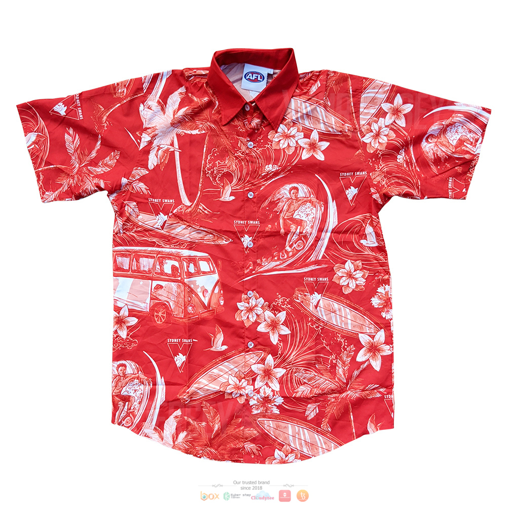 Sydney Swan AFL Hawaiian shirt
