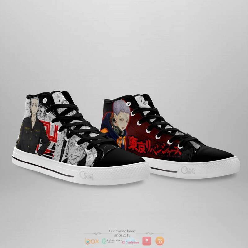 Takashi Mitsuya Anime Tokyo Revengers high top canvas shoes 3 Takashi Mitsuya Anime Tokyo Revengers canvas high top shoes 1 2