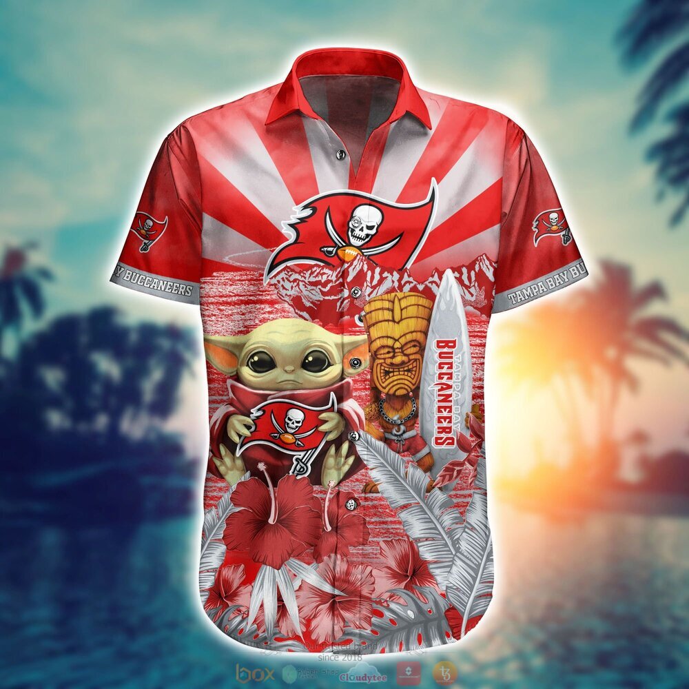 Tampa Bay Buccaneers Baby Yoda NFL Hawaiian Shirt, Shorts 2 Tampa Bay Buccaneers NFL Baby Yoda Hawaiian Shirt Shorts 1