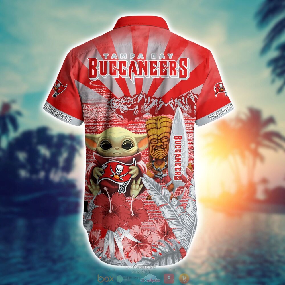 Tampa Bay Buccaneers Baby Yoda NFL Hawaiian Shirt, Shorts 3 Tampa Bay Buccaneers NFL Baby Yoda Hawaiian Shirt Shorts 1 2