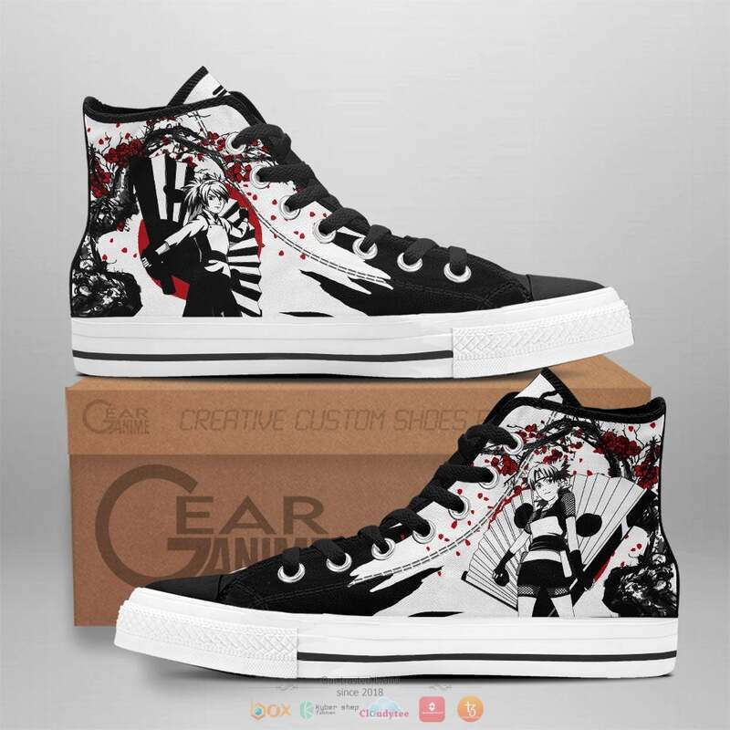 Temari Anime Naruto canvas high top shoes