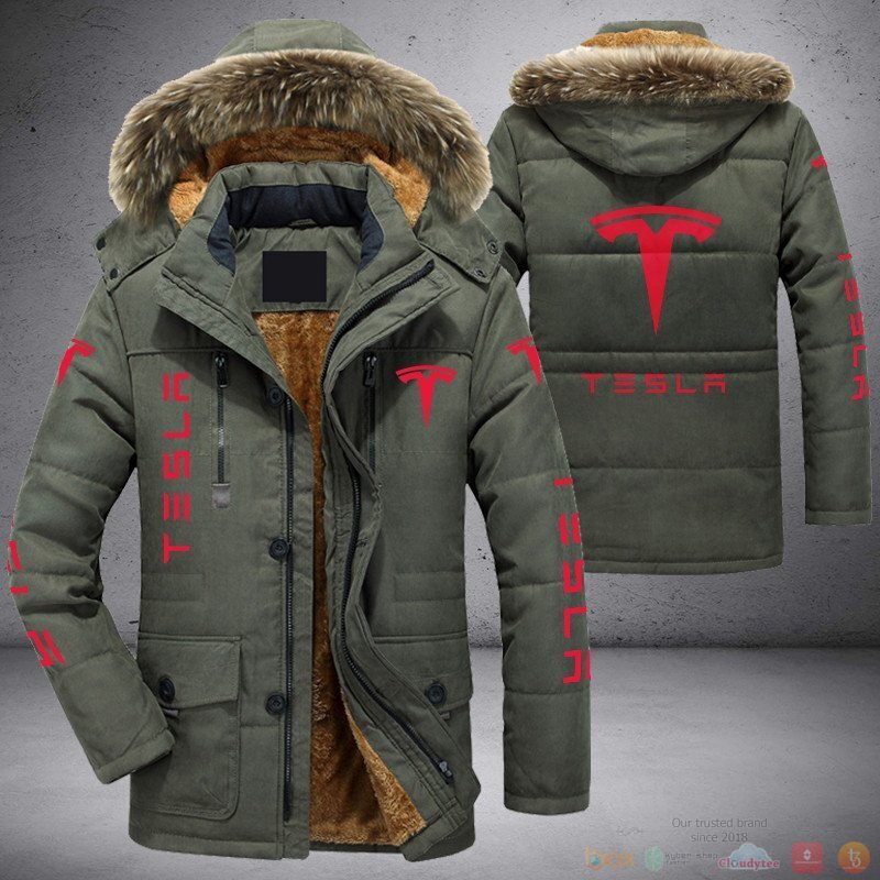Tesla Company Parka Jacket 4 Tesla Parka Jacket 1 2 3