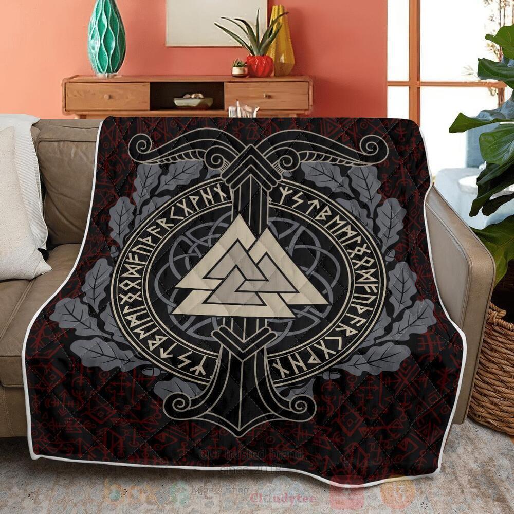 The World Tree With Valknut Quilt