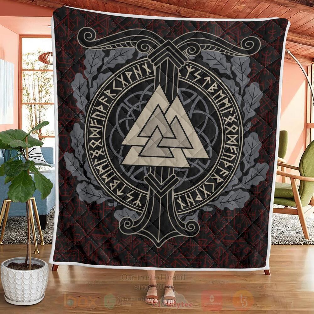 BEST The World Tree With Valknut Quilted 4 The World Tree With Valknut Quilt 1 2 3
