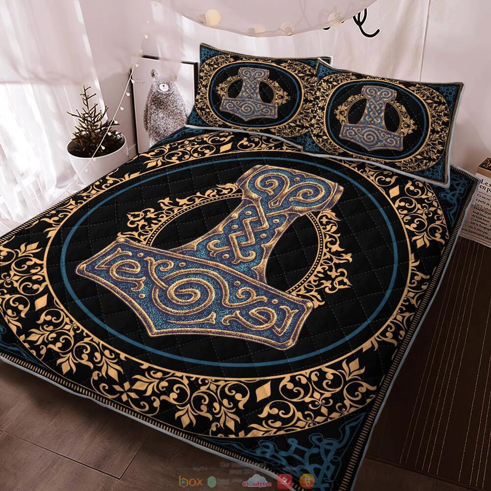 Thor Hammer Mjolnir Quilt Bedding Set 1
