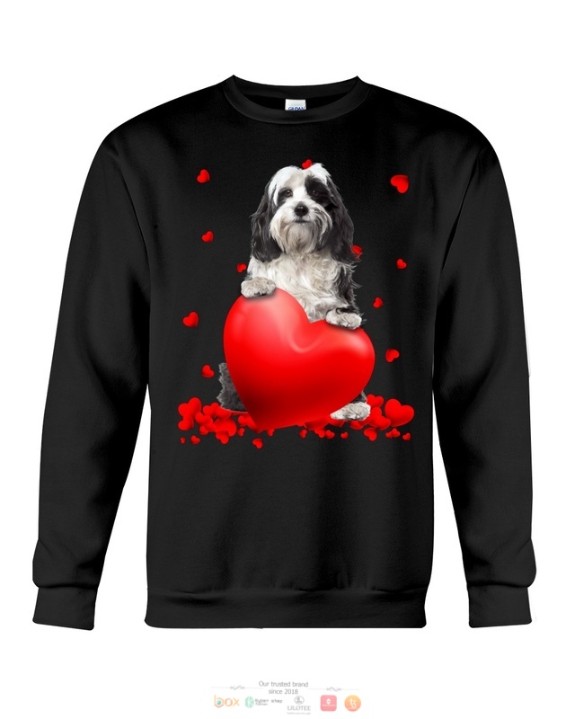 Valentine Hearts Tibetan Terrier hoodie, shirt 6 Tibetan Terrier Valentine Hearts shirt hoodie 1 2 3 4 5