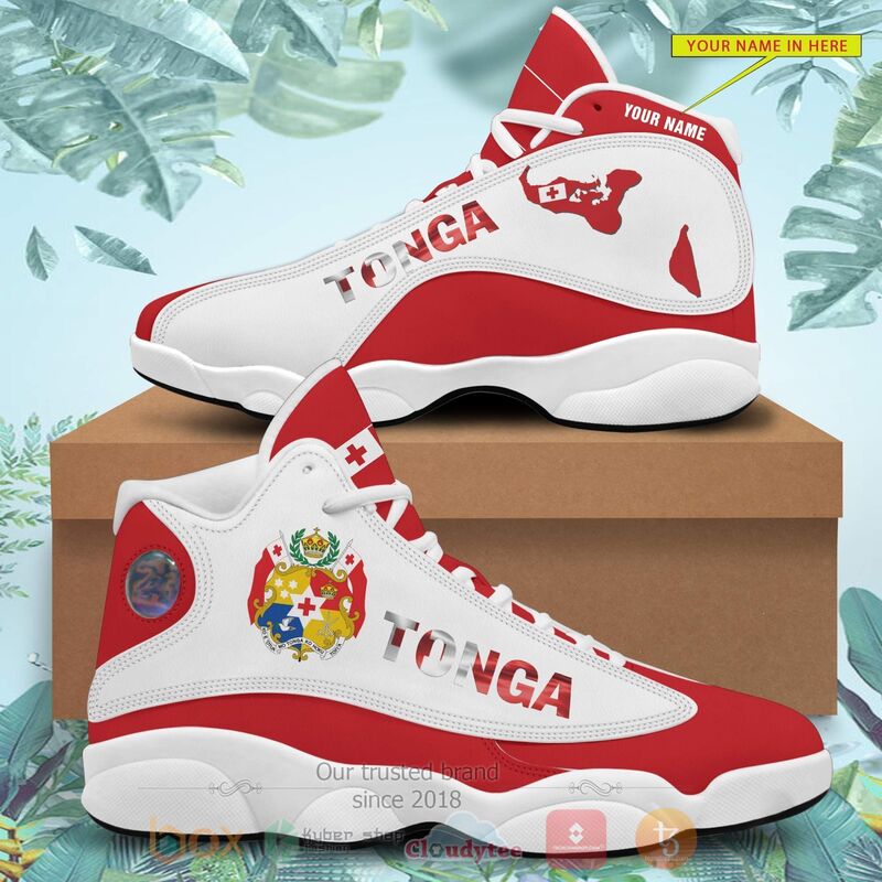 BEST Tonga Personalized Air Jordan 13 Sneakers Sport Shoes 4 Tonga Personalized Air Jordan 13 Shoes 1 2 3