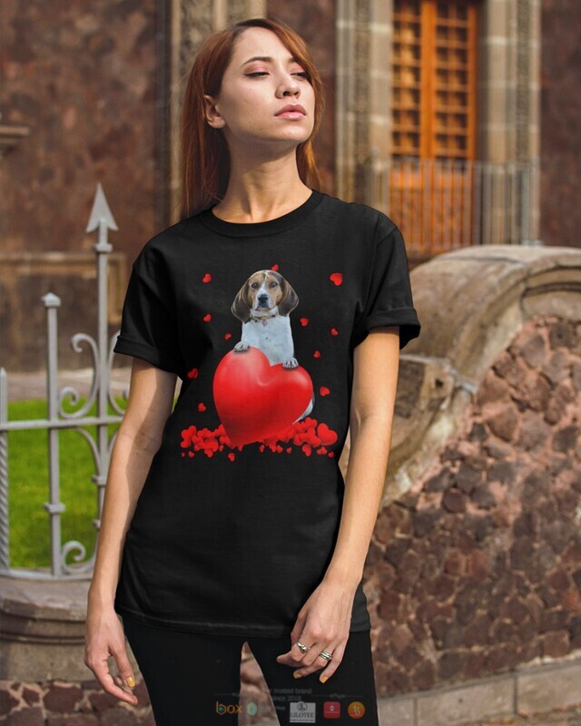 Treeing Walker Coonhound Valentine Hearts shirt hoodie