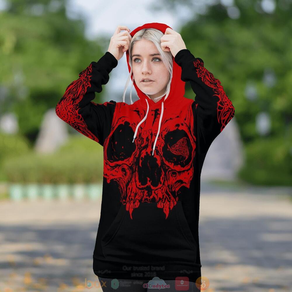 Triple Horn of Odin Skull red black jersey shirt, hoodie 6 Triple Horn of Odin Skull red black 3d shirt hoodie 1 2 3 4 5