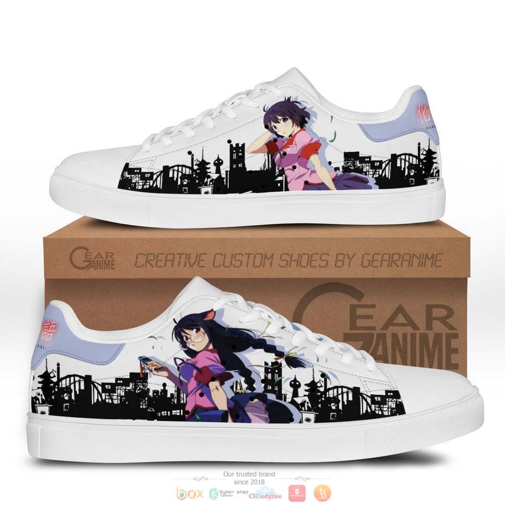 Tsubasa Hanekawa Anime Bakemonogatari Skate Stan Smith Shoes