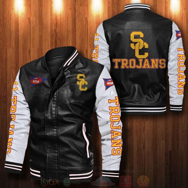 Usc Trojans Bomber Leather Jacket