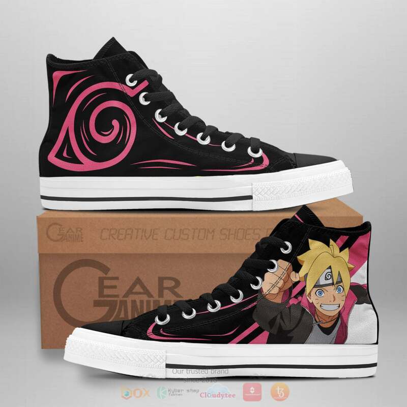 Uzumaki Boruto Canvas High Top shoes