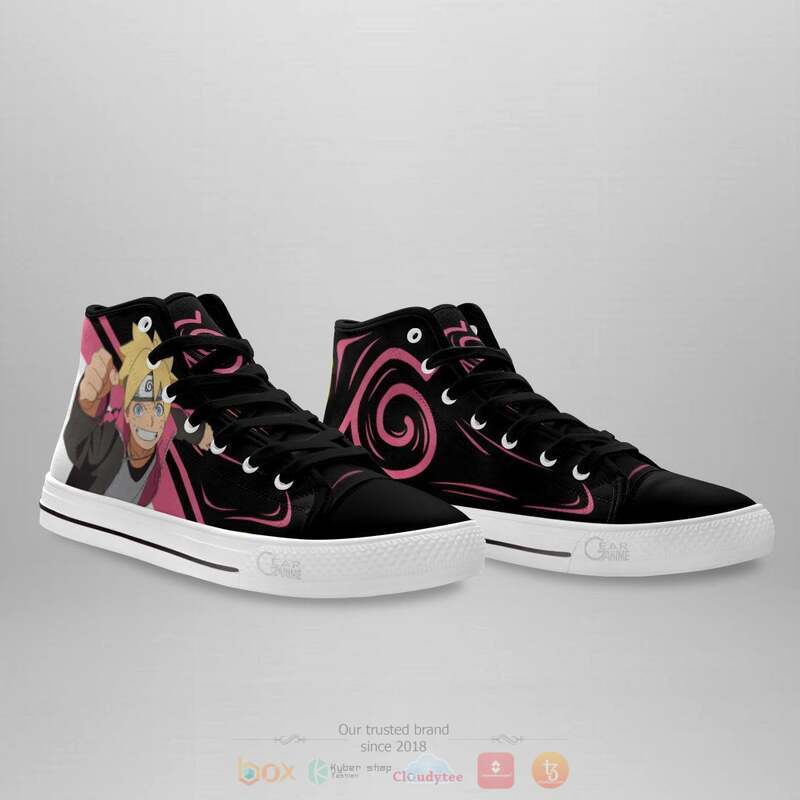 Uzumaki Boruto Canvas High Top shoes 1