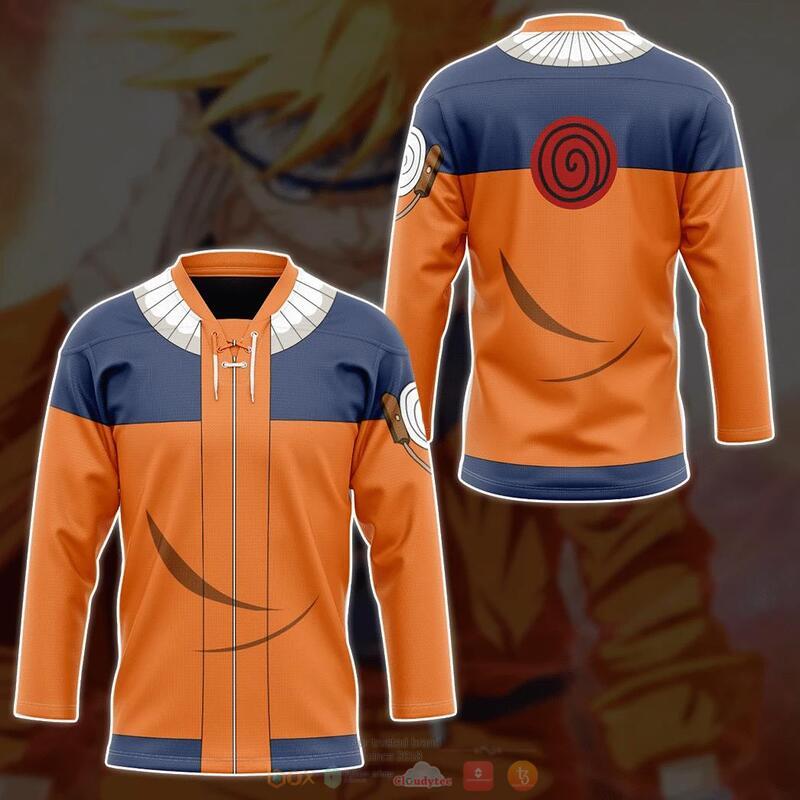 Uzumaki Naruto Hockey Jersey 3 Uzumaki Naruto Hockey Jersey 1 2