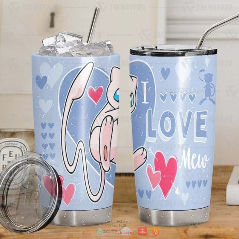 Valentine Pokemon I Love Mew Tumbler 2 Valentine Pokemon I Love Mew Tumbler 1