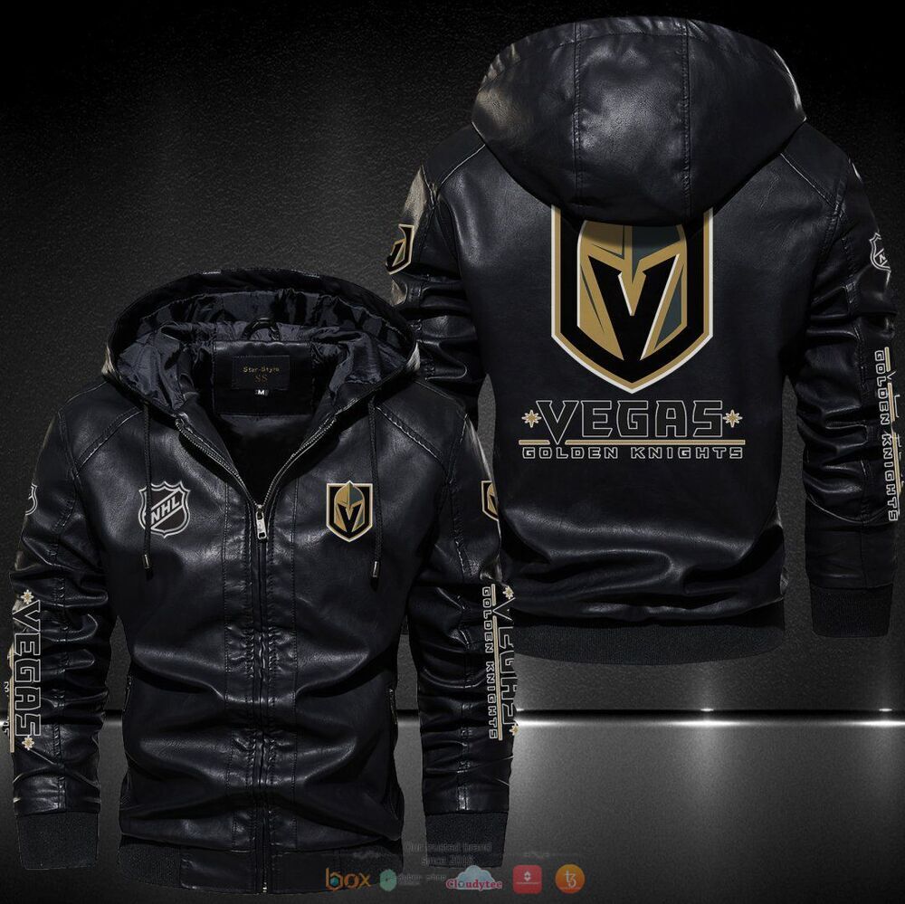 Vegas Golden Knights NHL Leather Jacket Hat