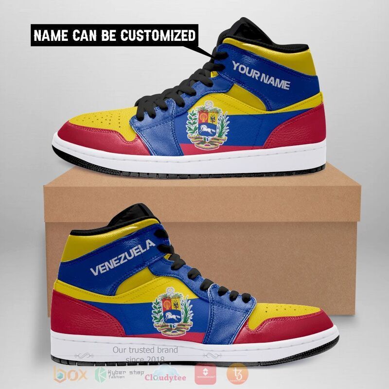 Venezuela Personalized Air Jordan High Top Sneakers 1
