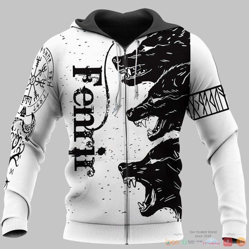 Viking Fenrir 3d shirt, Hoodie 3 Viking Fenrir 3d shirt Hoodie 1 2
