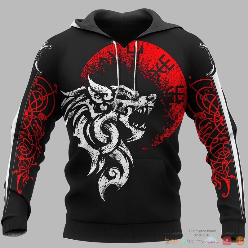 Viking Fenrir Vegvisir 3d shirt, Hoodie 12 Viking Fenrir Vegvisir 3d shirt Hoodie