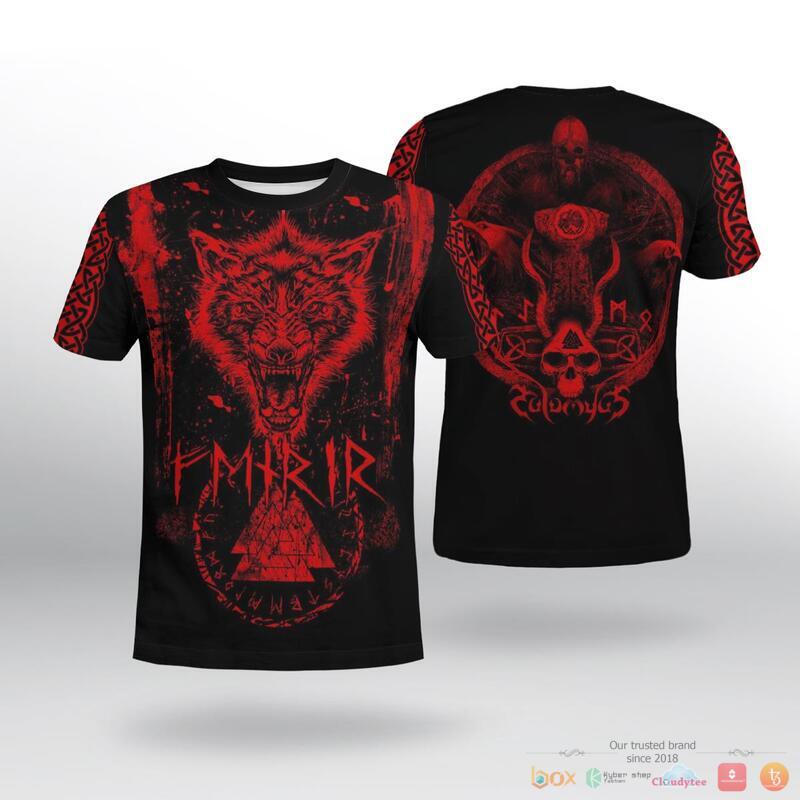 Viking Fenrir Wolf 3d shirt, Hoodie 2 Viking Fenrir Wolf 3d shirt Hoodie 1