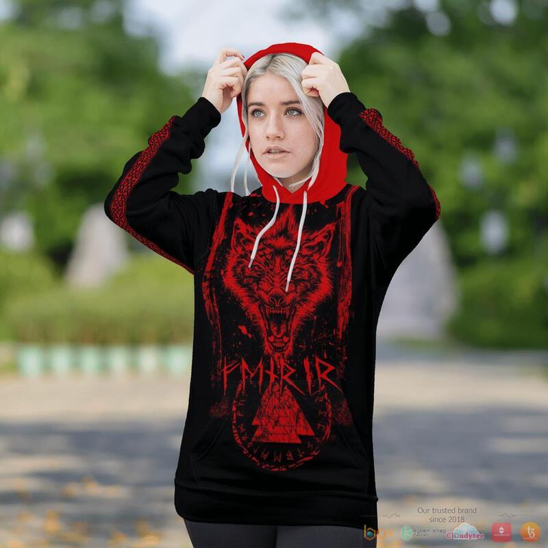 Viking Fenrir Wolf 3d shirt, Hoodie 6 Viking Fenrir Wolf 3d shirt Hoodie 1 2 3 4 5