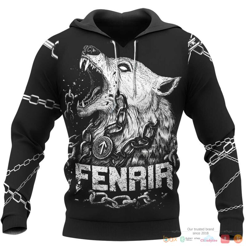 Viking Fenrir is tied with chains 3d shirt, Hoodie 15 Viking Fenrir is tied with chains 3d shirt Hoodie
