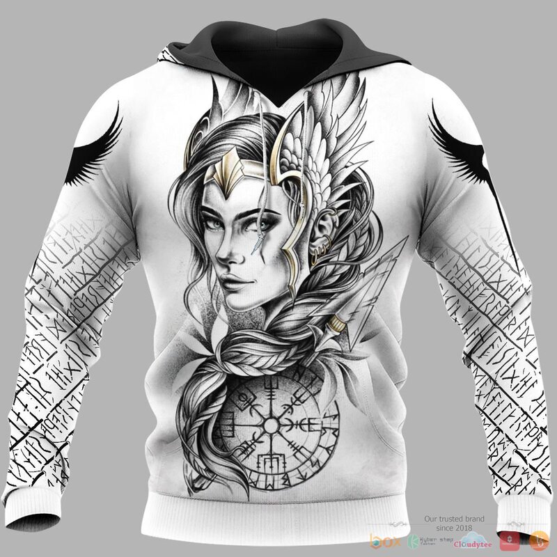 Viking Goddess Freya Vegvisir 3d shirt, Hoodie 14 Viking Goddess Freya Vegvisir 3d shirt Hoodie