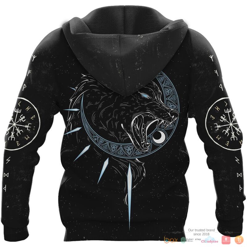 Viking Hati and Skoll 3d shirt, Hoodie 4 Viking Hati and Skoll 3d shirt Hoodie 1 2 3