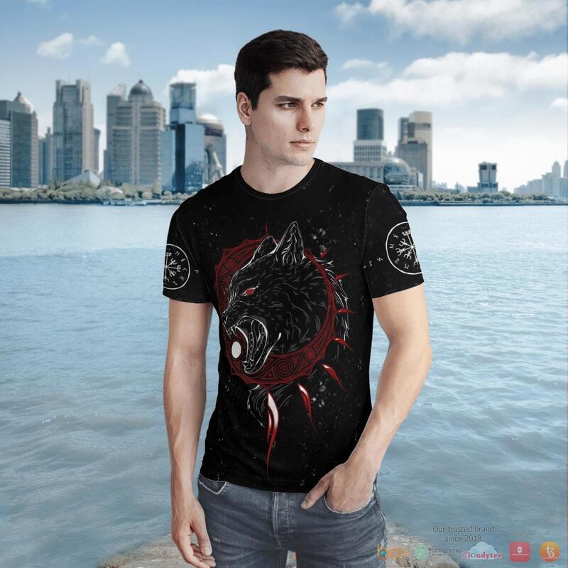 Viking Hati and Skoll 3d shirt, Hoodie 6 Viking Hati and Skoll 3d shirt Hoodie 1 2 3 4 5