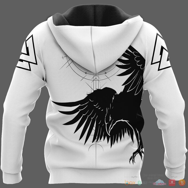 Viking Huginn and Muninn Raven Of Odin 3d shirt, Hoodie 3 Viking Huginn and Muninn Raven Of Odin 3d shirt Hoodie 1 2