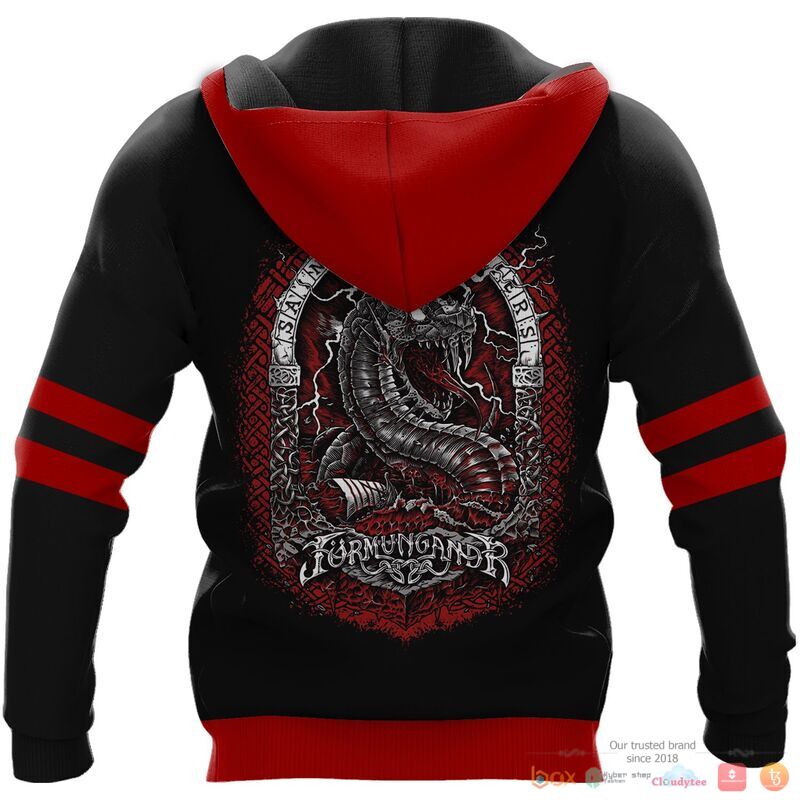 Viking JORMUNGAND Son of Loki and Angrboda red 3d shirt, Hoodie 4 Viking JORMUNGAND Son of Loki and Angrboda red 3d shirt Hoodie 1 2 3