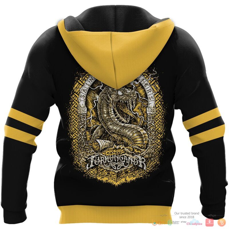 Viking JORMUNGAND Son of Loki and Angrboda yellow 3d shirt, Hoodie 4 Viking JORMUNGAND Son of Loki and Angrboda yellow 3d shirt Hoodie 1 2 3