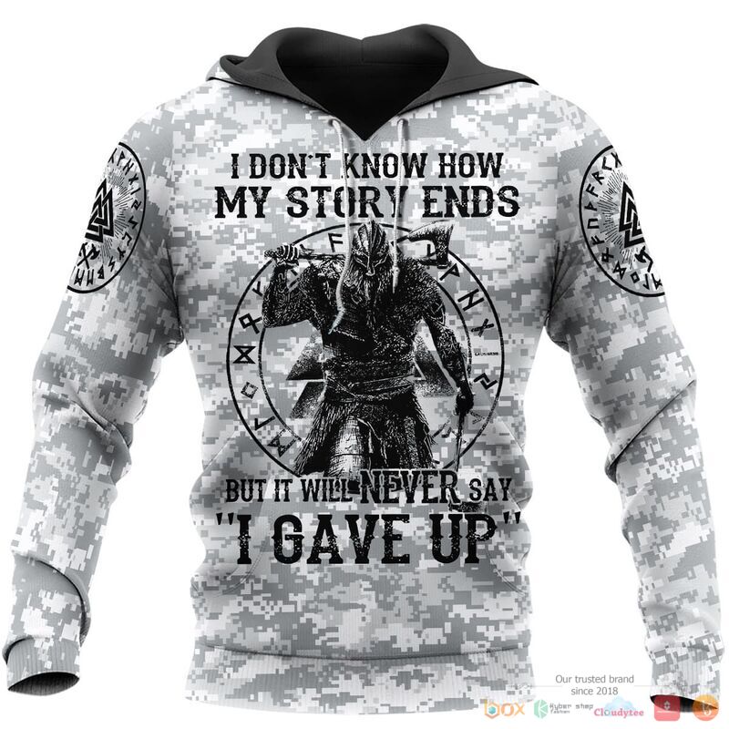 Viking Never Gave Up 3d shirt, Hoodie 12 Viking Never Gave Up 3d shirt Hoodie