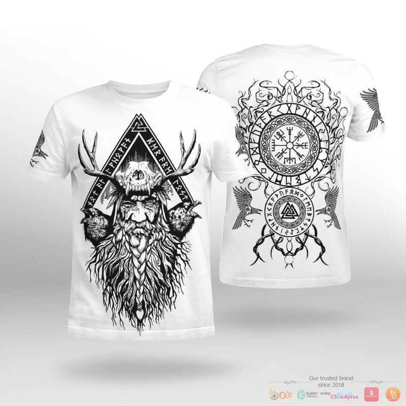 Viking Odin Raven And Yggdrasil 3d shirt, Hoodie 2 Viking Odin Raven And Yggdrasil 3d shirt Hoodie 1