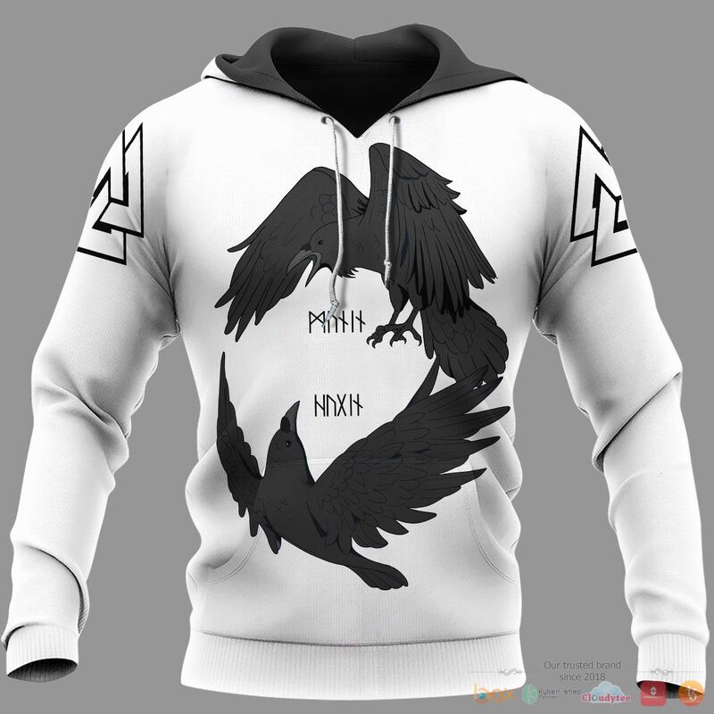 Viking Odin's Ravens Huginn And Muninn 3d shirt, Hoodie 14 Viking Odins Ravens Huginn And Muninn 3d shirt Hoodie