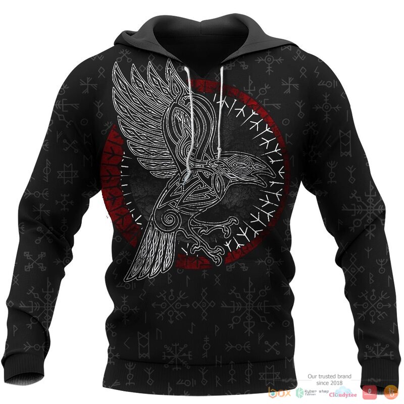 Viking Raven Hammer Spear Odin 3d shirt, Hoodie 15 Viking Raven Hammer Spear Odin 3d shirt Hoodie