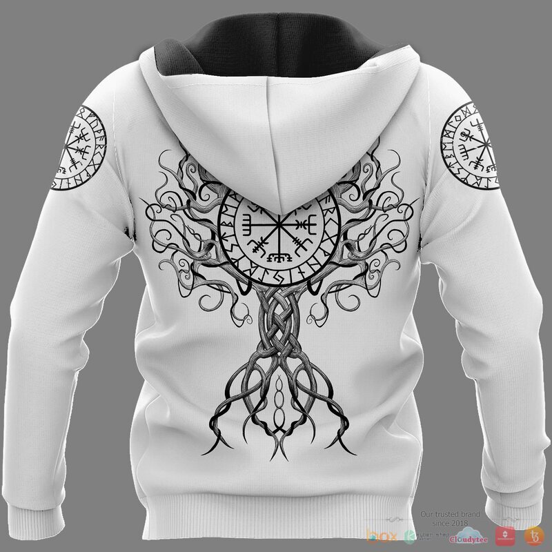 Viking Raven Hammer Vegvisir Yggdrasil 3d shirt, Hoodie 4 Viking Raven Hammer Vegvisir Yggdrasil 3d shirt Hoodie 1 2 3