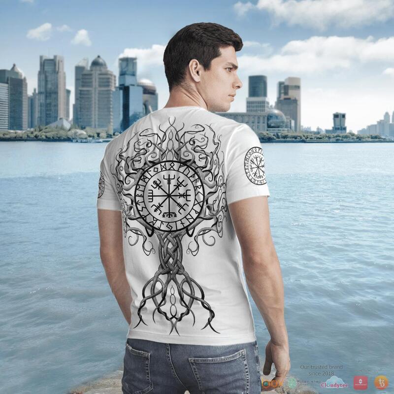 Viking Raven Hammer Vegvisir Yggdrasil 3d shirt, Hoodie 7 Viking Raven Hammer Vegvisir Yggdrasil 3d shirt Hoodie 1 2 3 4 5 6