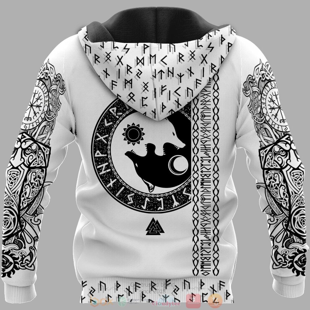 Viking Raven and Wolf jersey shirt, hoodie 5 Viking Raven and Wolf 3d shirt hoodie 1 2 3 4