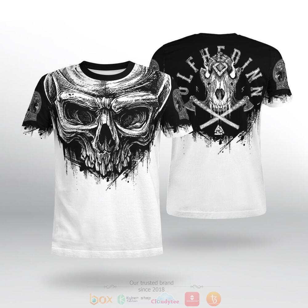 Viking Skull Ulfhedinn jersey shirt, hoodie 2 Viking Skull Ulfhedinn 3d shirt hoodie 1
