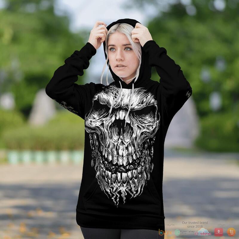 Viking Skull Vegvisir 3d shirt, Hoodie 5 Viking Skull Vegvisir 3d shirt Hoodie 1 2 3 4