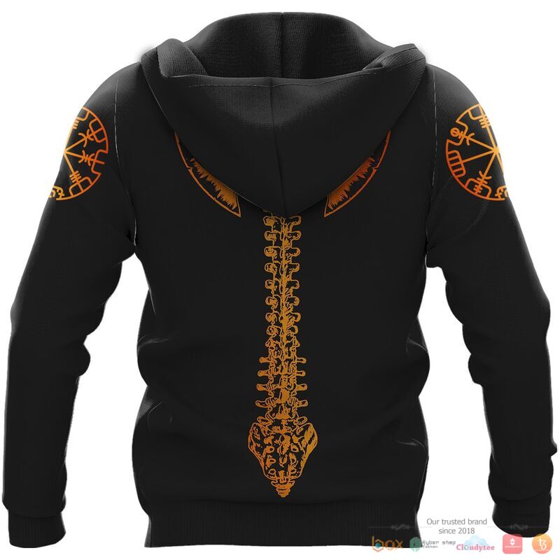 Viking Skull Viking And Backbone Is An Ax 3d shirt Hoodie 1 2 3