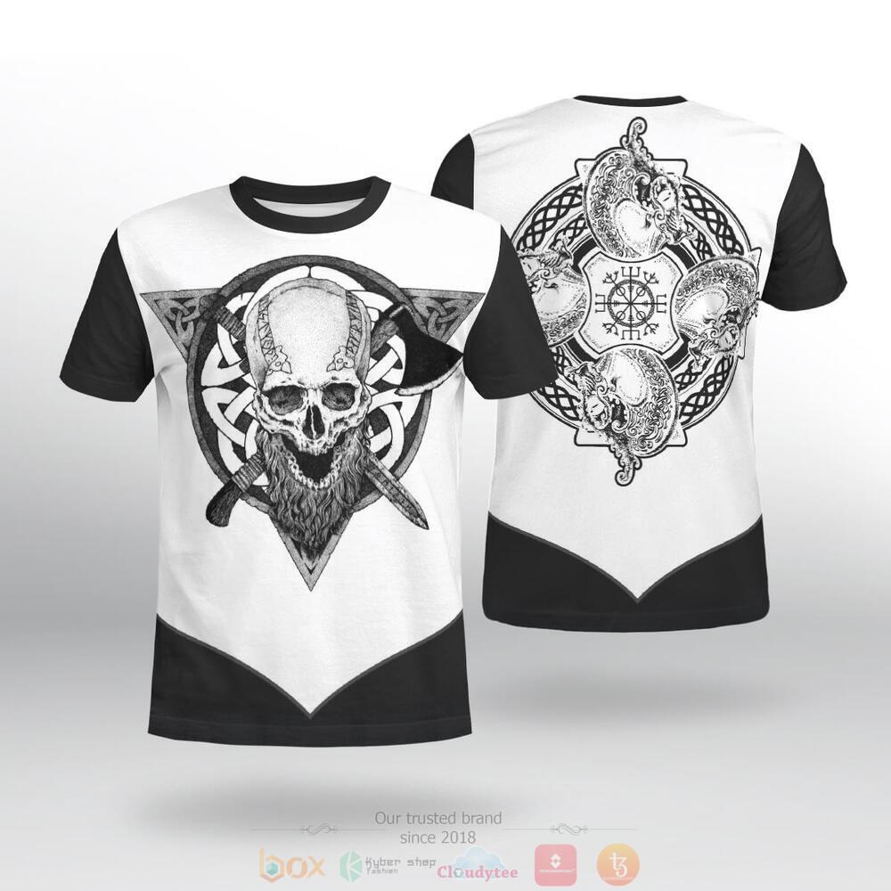 Viking Symbol Skull jersey shirt, hoodie 2 Viking Symbol Skull 3d shirt hoodie 1