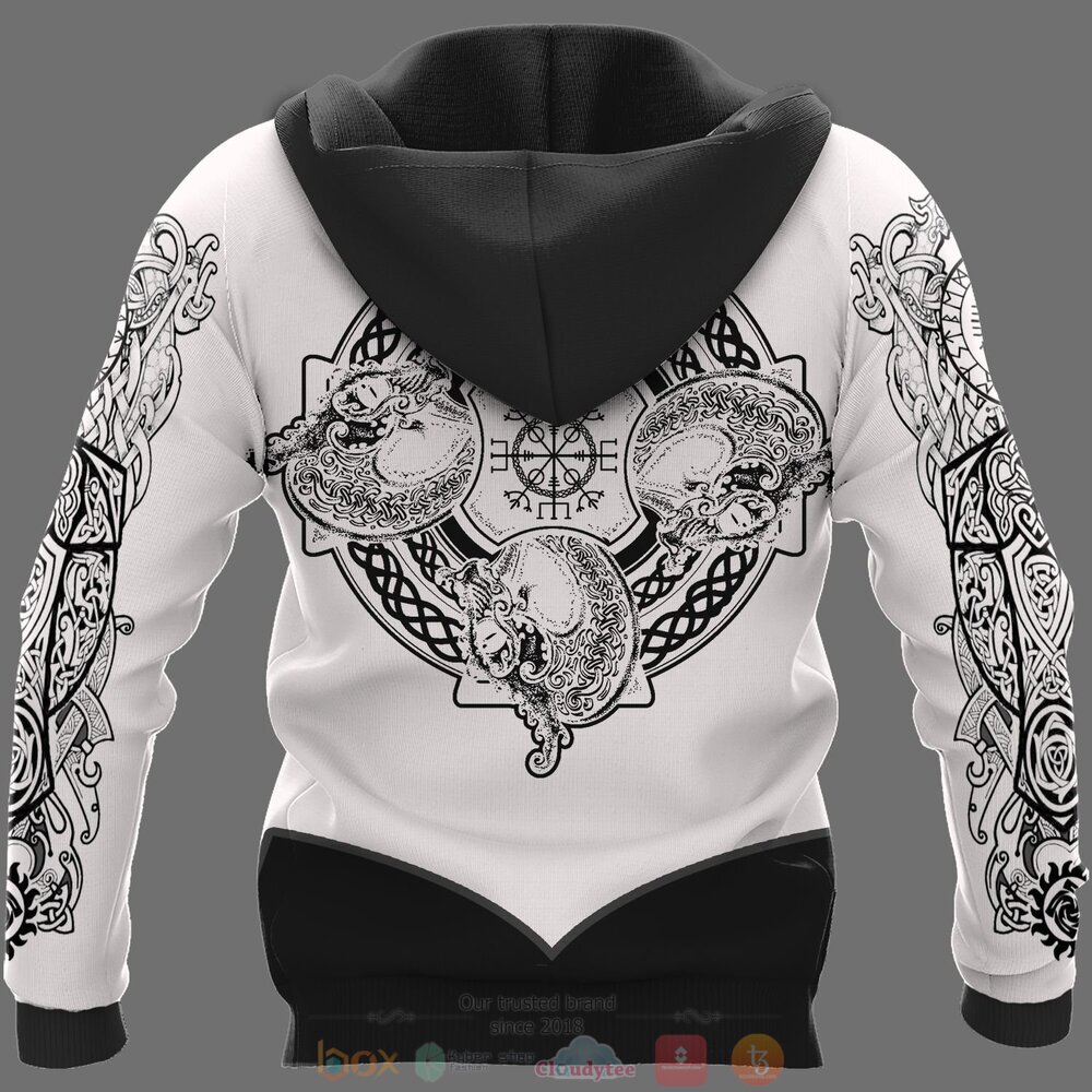 Viking Symbol Skull jersey shirt, hoodie 4 Viking Symbol Skull 3d shirt hoodie 1 2 3